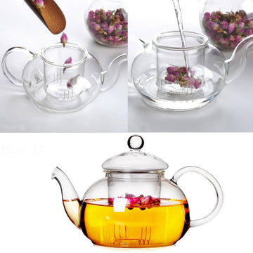 [600ML teapot with glass infusier] 600ml teapot with glass infusier