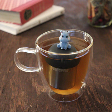 Floating Baby Hippo Tea Infuser - Cute Animal Tea Infuser for Loose Leaf Tea